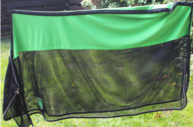 EQuest fleece-verkkoloimi vihreä koko 145cm